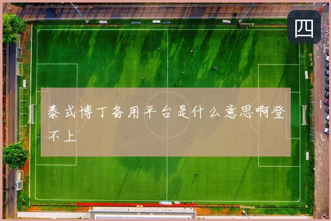 泰式博丁备用平台是什么意思啊登不上